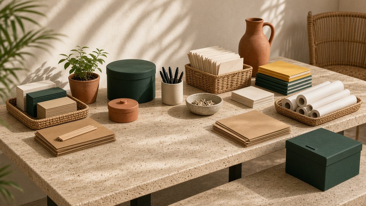 Office bulk order on a conference table